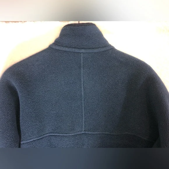 Patagonia Men’s Synchilla Full Zip Fleece Jacket size Lg Navy pockets #25395 - Picture 8 of 14